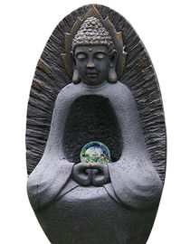 China Buda 37&quot; da fonte de água da estátua, grande característica da água da Buda com bola de cristal fornecedor