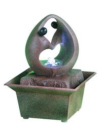 China Fontes de água modernas do tampo da mesa de Polyresin do falso da silhueta para a casa, cor de mármore fornecedor