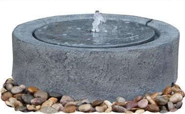 China Fonte de água asiática da Buda do molde preto do mármore exterior na forma de pedra chinesa do moinho fornecedor
