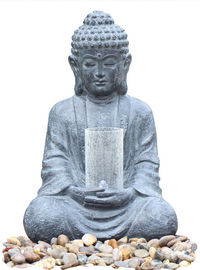 China Fonte de água de assento de pedra ciana da Buda para fontes de água home/asiáticas fornecedor